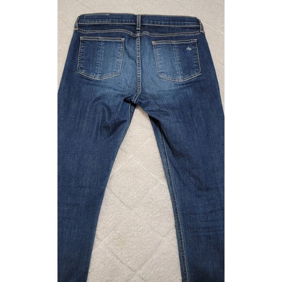 Rag Bone Womens Blue Pacifico Distressed Skinny Denim‎ Jeans Mid Rise Size 30 - Picture 5 of 10
